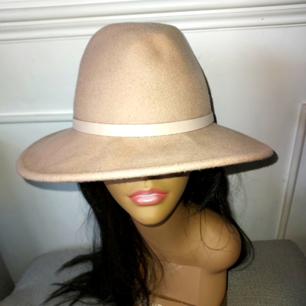 FREE people dusty pink wool rancher hat
